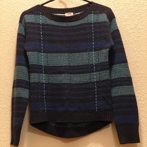 Blue patterned Mossimo sweater